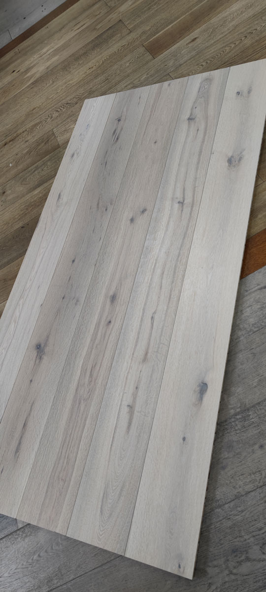Engineered White Brushed Uv Lacquered Oak Wood Flooring 15mm X 190mm - Image 3