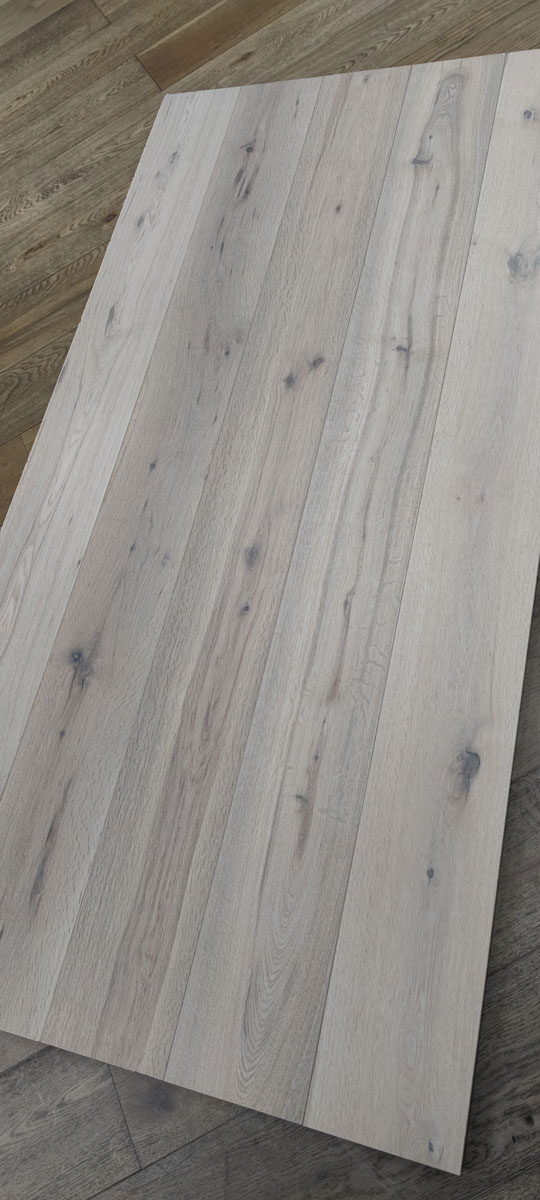 Engineered White Brushed Uv Lacquered Oak Wood Flooring 15mm X 190mm - Image 5