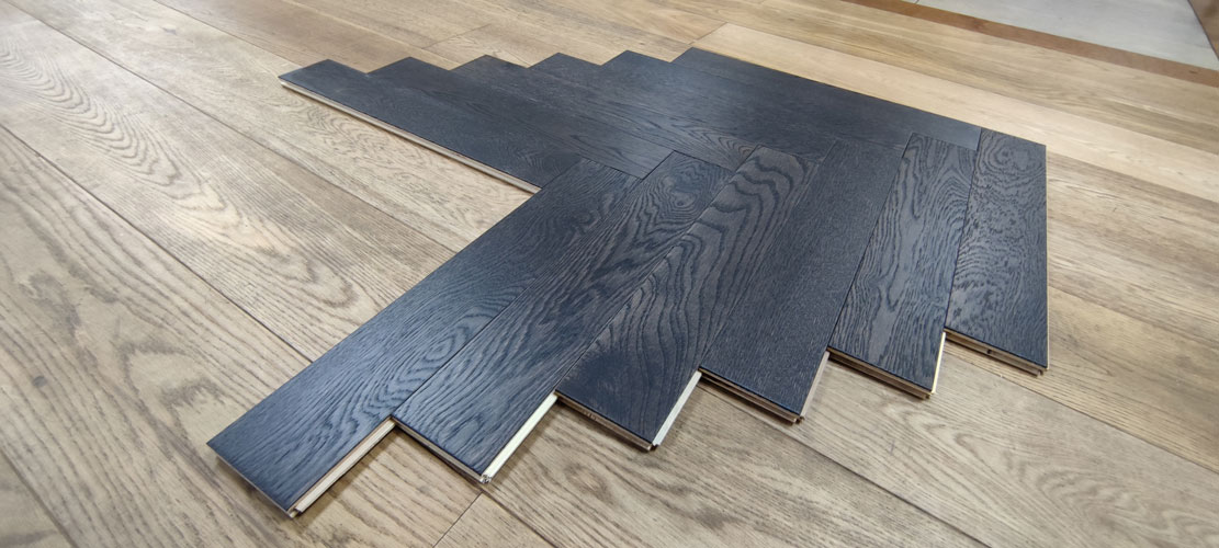 Engineered Herringbone Shadow Grey Brushed Uv Oiled Oak Select Grade Wood Flooring 15mm X 90mm